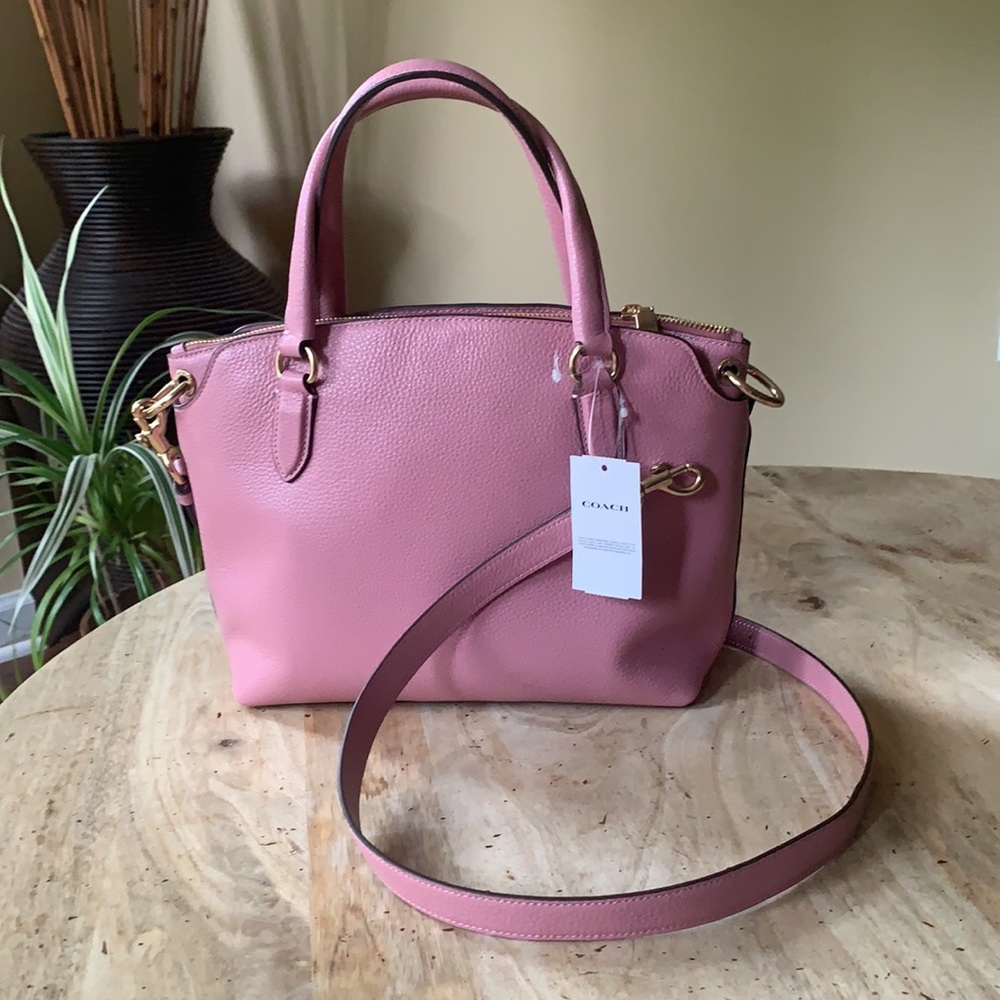 COACH Remi Satchel Pebbled Leather - - Picture 4 of 14
